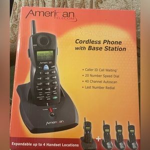 American TeleCom Cordless Phone w/ Base Station NOS NEW